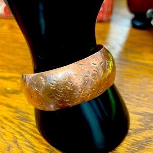 Artisan Made Solid Copper Cuff Bracelet Unsigned